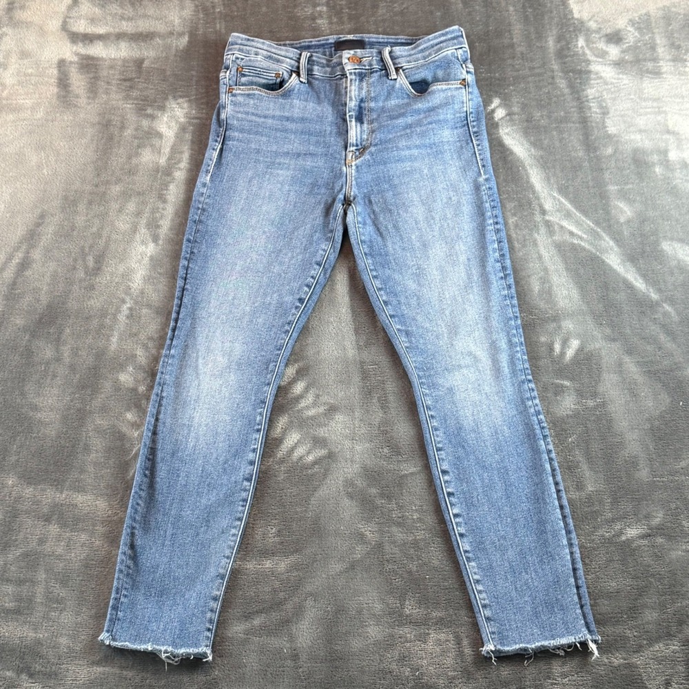 Mother Women's Jeans High Waisted Looker Ankle Fray‎ Size 27